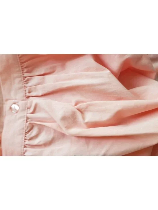 NWT HESTER & ORCHARD EMBROIDERED FLORAL BUTTON DOWN TOP BLOUSE MANDARIN LARGE - Picture 5 of 11